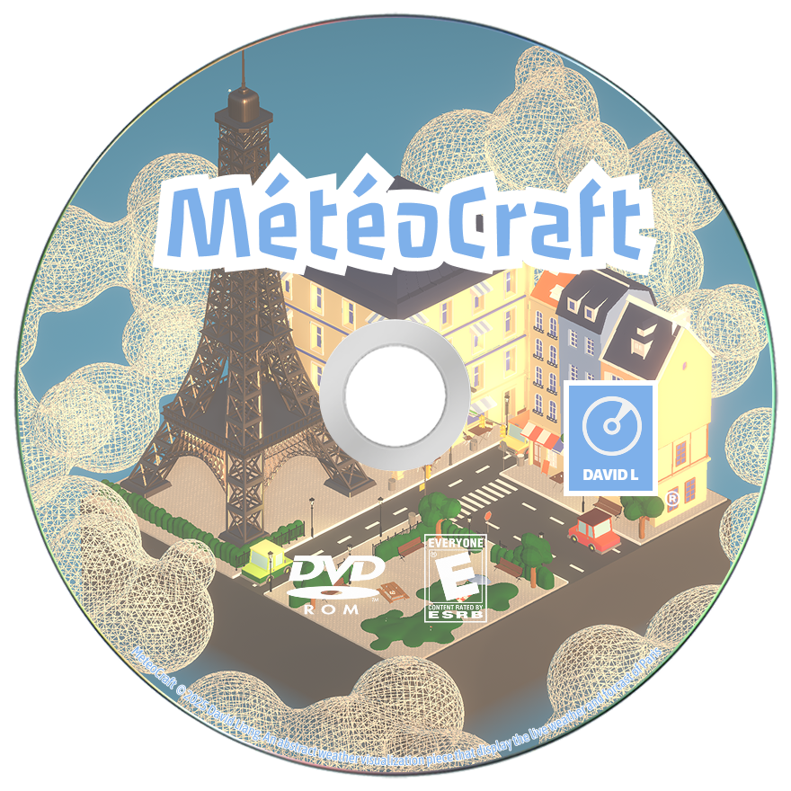 MétéoCraft CD cover with the Eiffel Tower and a colorful Paris skyline